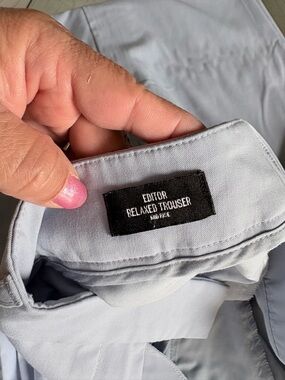 Express Editor Relaxed Trouser in Light Blue